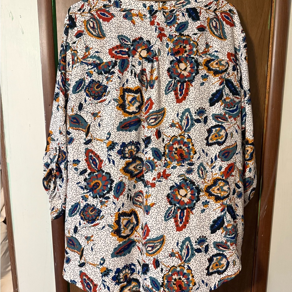 Maurices Colorful Patterned Blouse - Picture 3 of 4